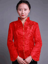 Red dragon brocade Chinese Clothes CCJ66