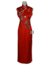 Embroidery cheongsam SQE32