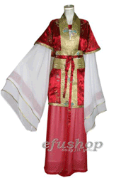 Red traditional Hanfu dress OHF003