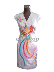 Embroidery cheongsam SQE89