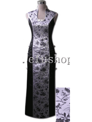 Silver with black improved gown SCT169
