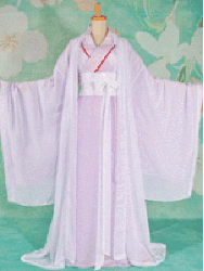 Light purple chiffon hanfu dress. XiaoQian's style. OHF47