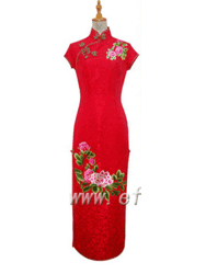 Embroidery cheongsam SQE48