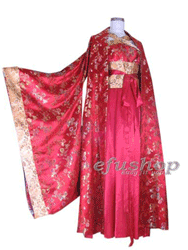 Red traditional Hanfu dress OHF001
