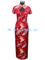 Red improved cheongsam dress SCT114