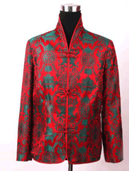 Red with green double fish jacket CCJ150