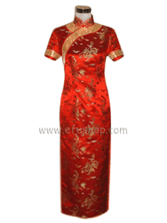 Red dragon&pheonix cheongsam dress SCT149