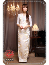 Light golden plum modern cheongsam SMS52