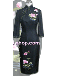 Embroidery cheongsam SQE60