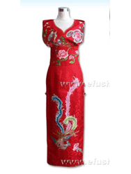 Embroidery cheongsam SQE42